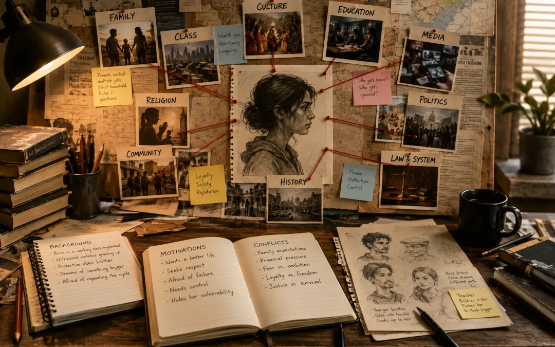 Creating Characters Shaped by Social Systems in Fiction